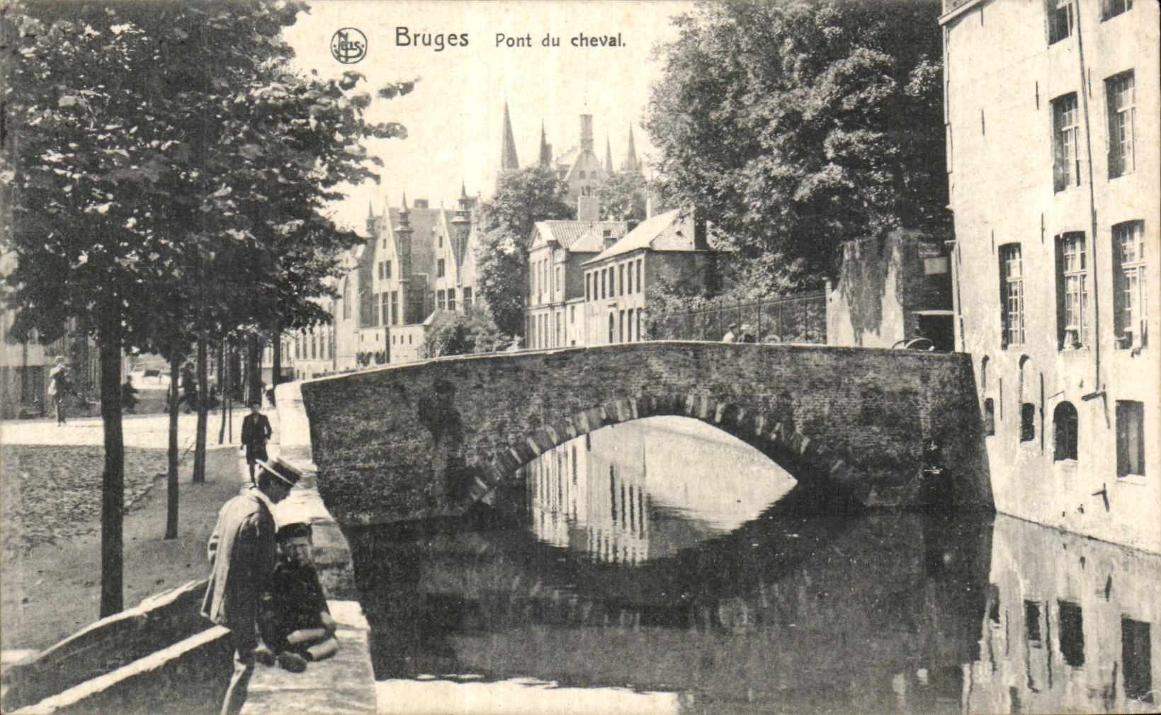 CPA Bruges Bridge of the horse
