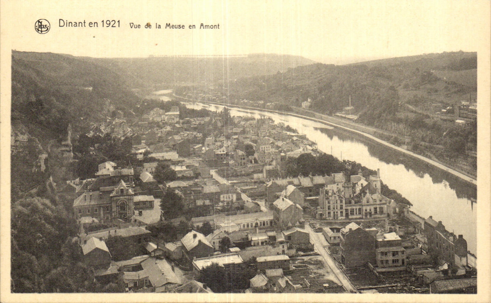CPA Dining Seen on the Meuse upstream