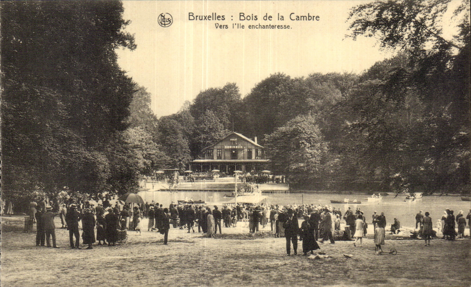 CPA Brussels Bois Of Cambers Towards island enchanter