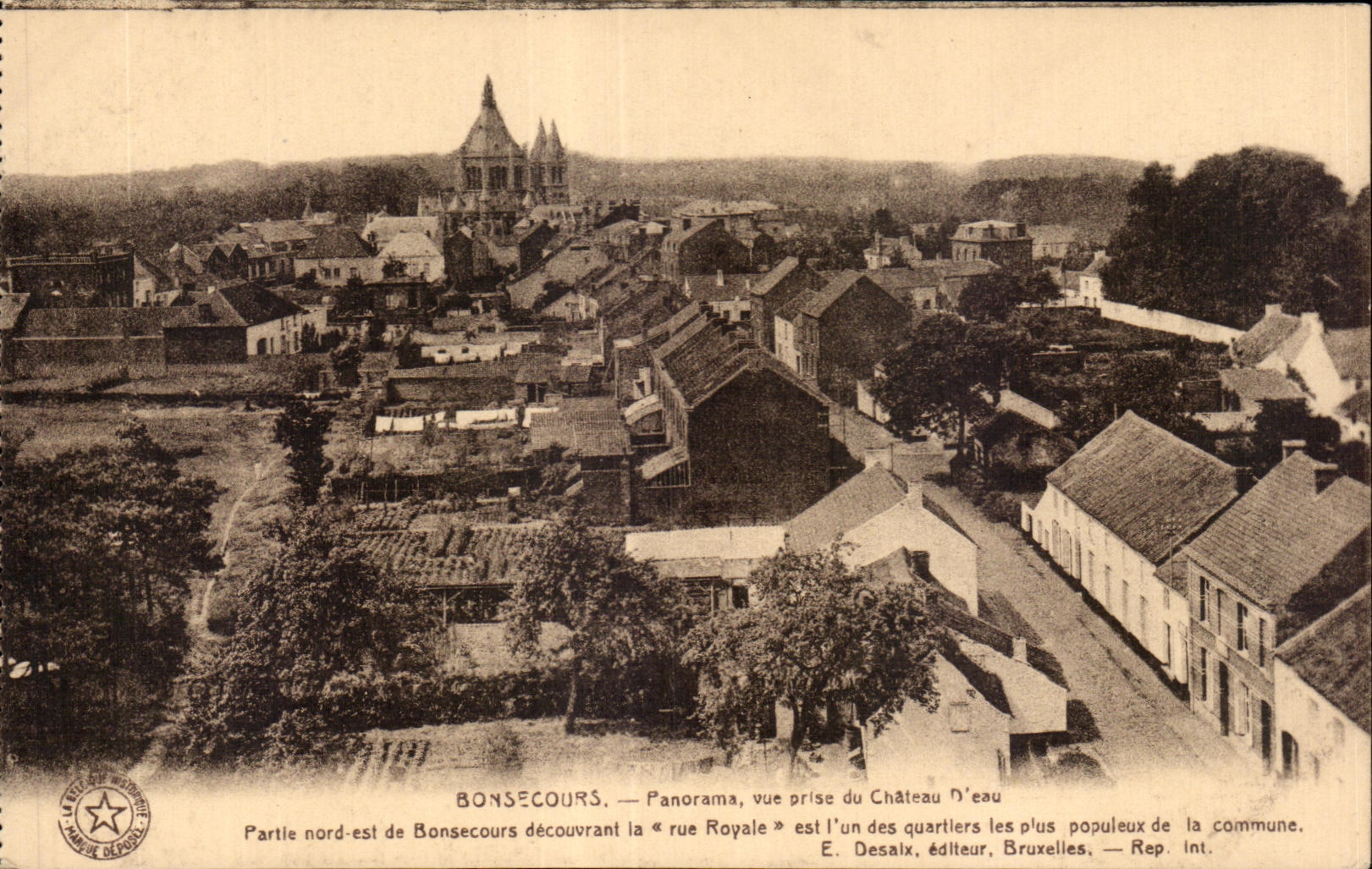 CPA Bonsecours Panorama Seen from of the Castle