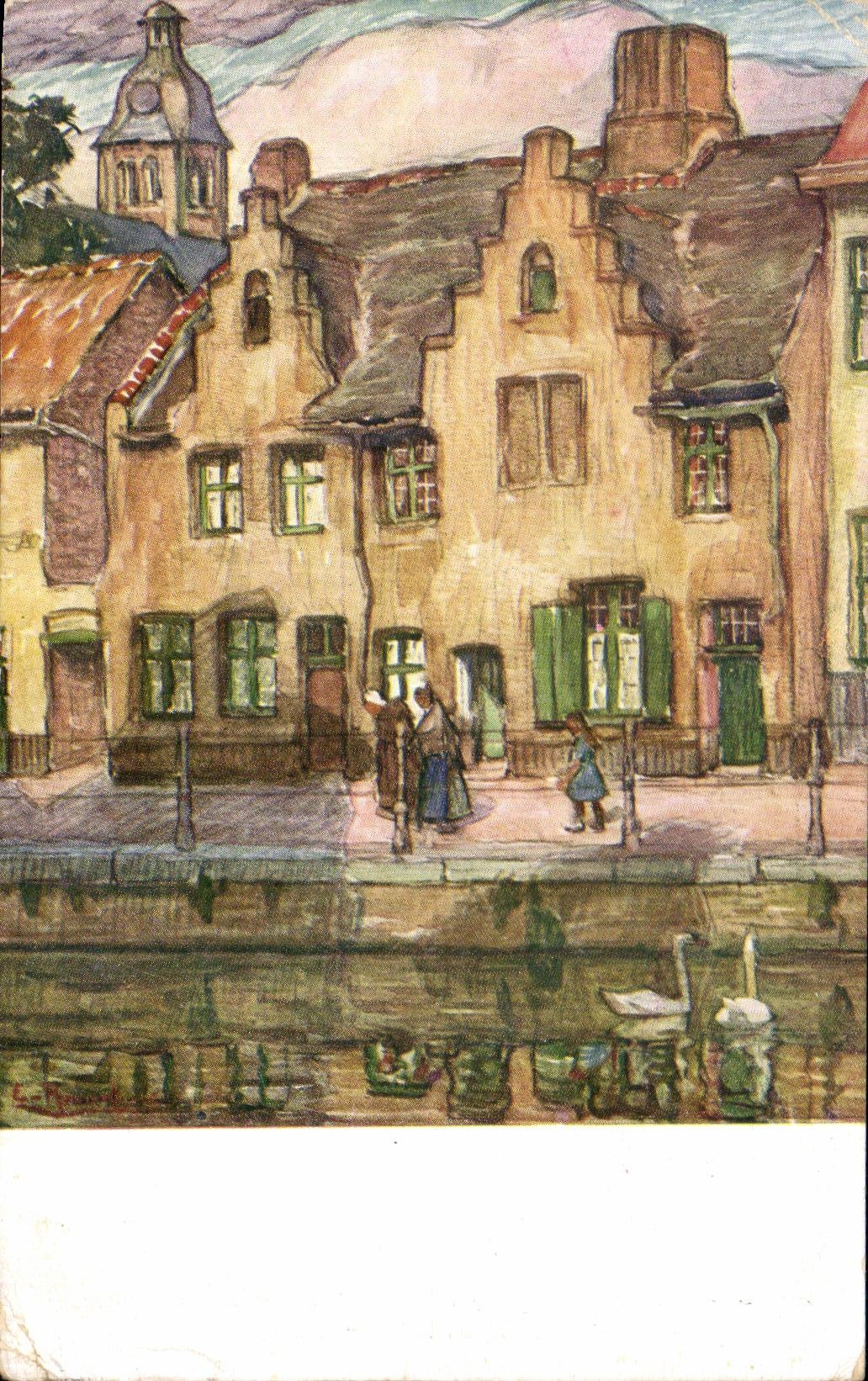 CPA long Quay Bruges