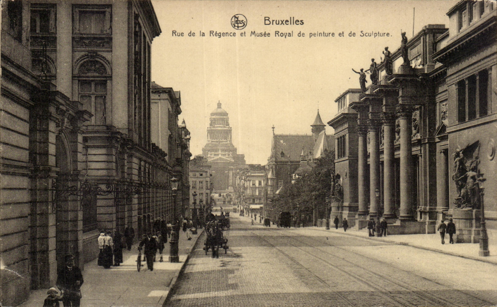 CPA Brussels Street of Al Regency and royal museum of painting and sculpture