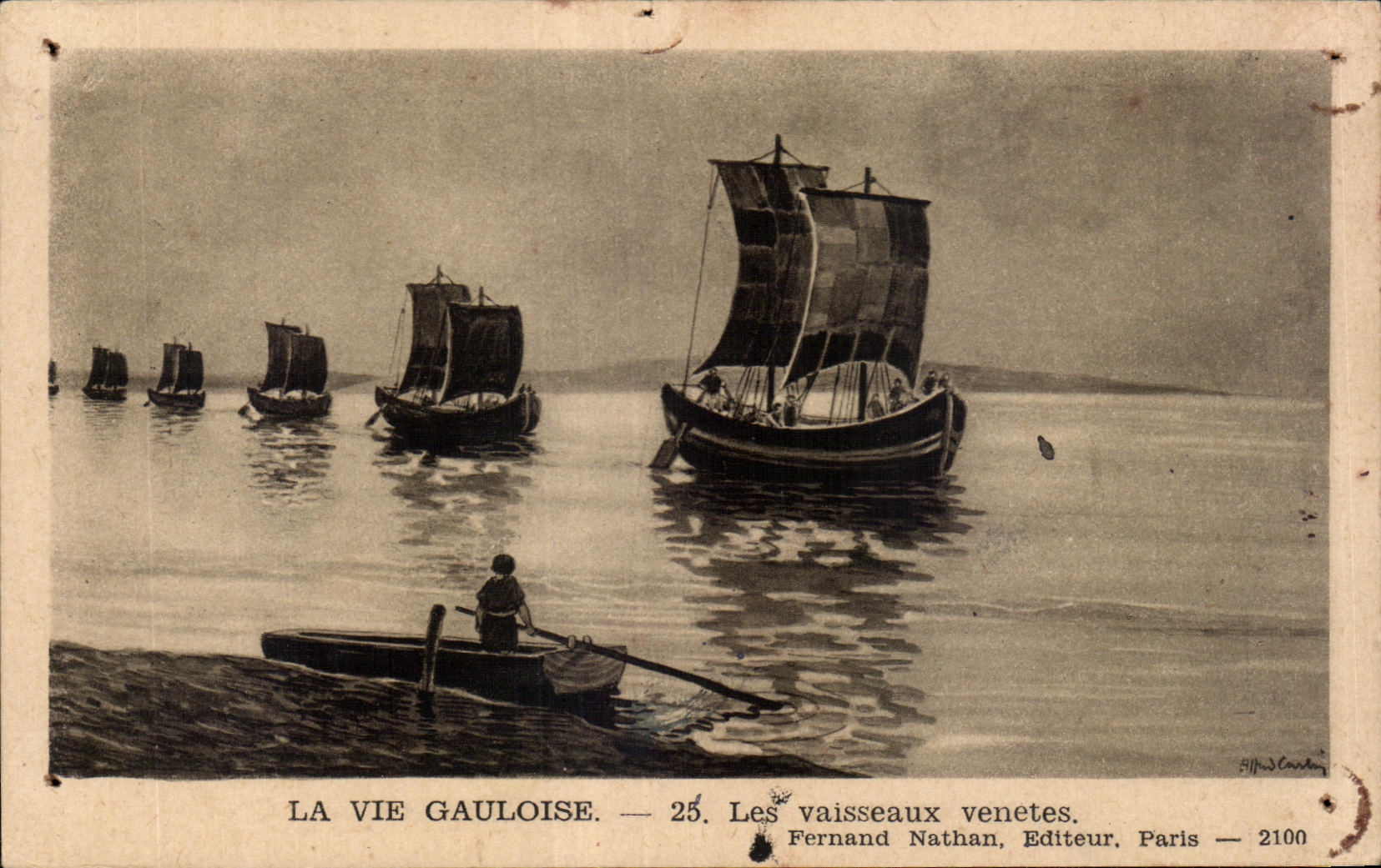 CPA Gallic Life the Vessels Venetes Boat