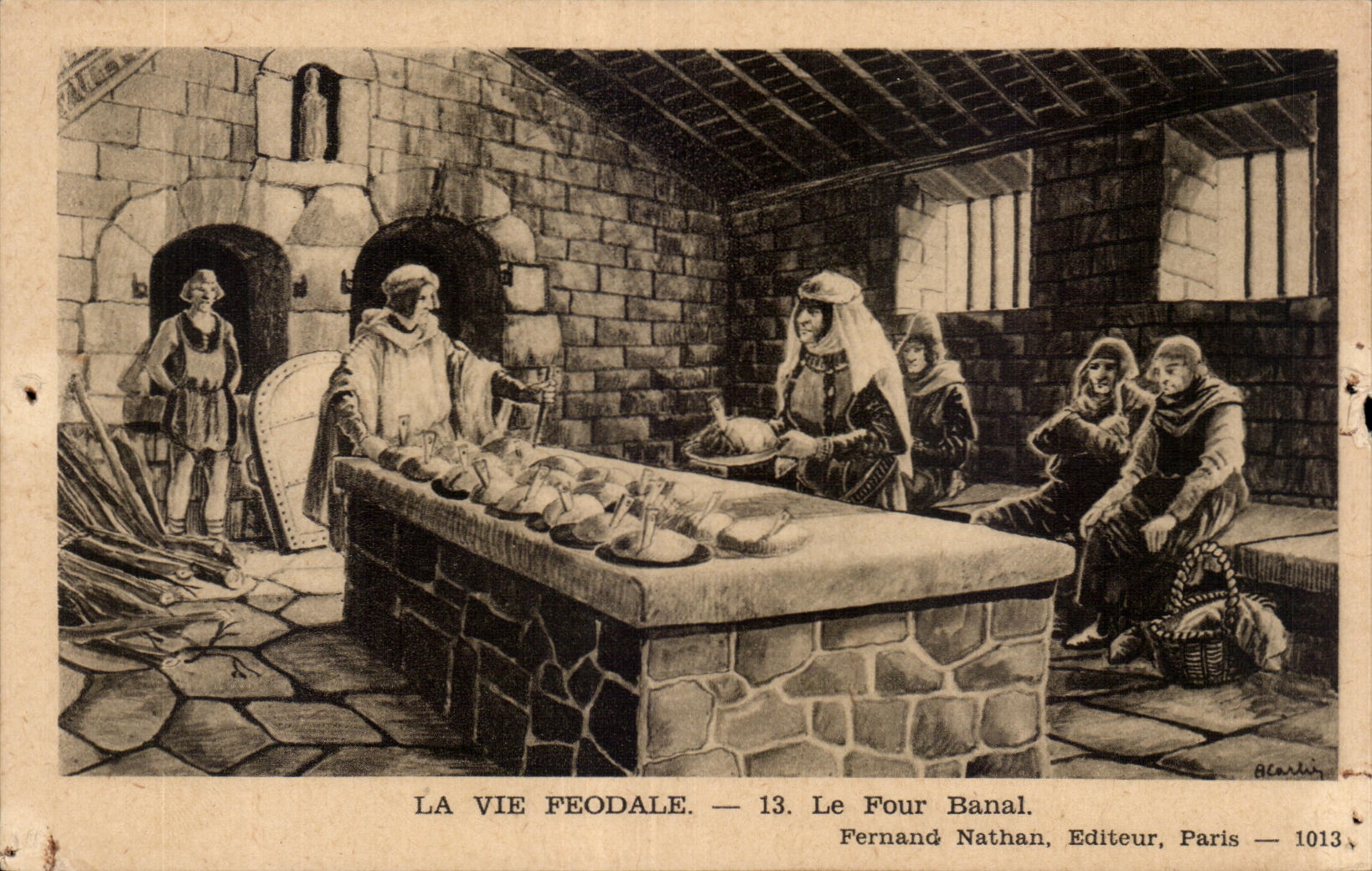 CPA Feudal Life the Communal oven