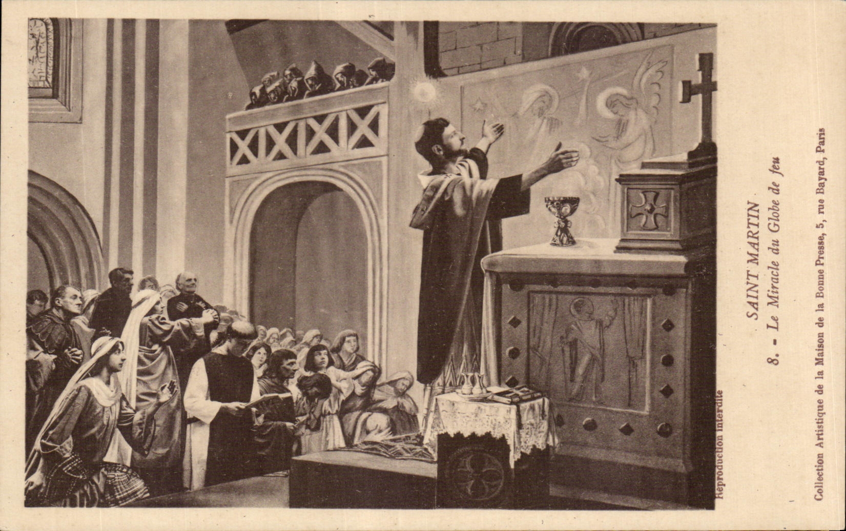 CPA Saint the Miracle of the Earth of fire