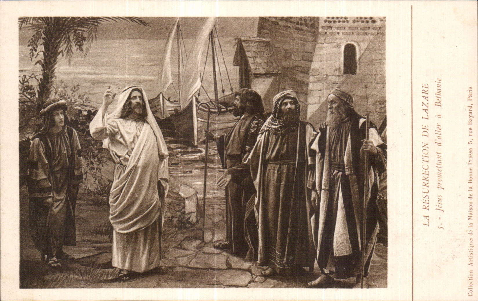 CPA La Resurrection De Lazare Jesus prometlant d aller a Bethanie