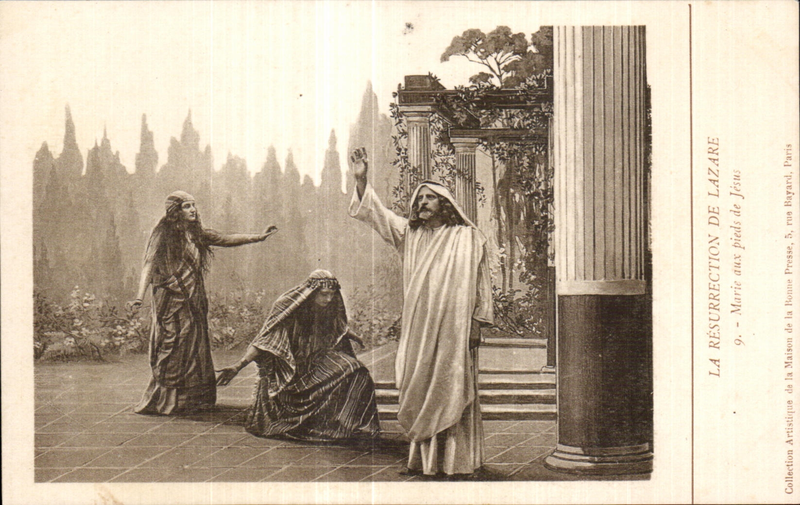 CPA La Resurrection De Lazare Marie aux pieds de Jesus