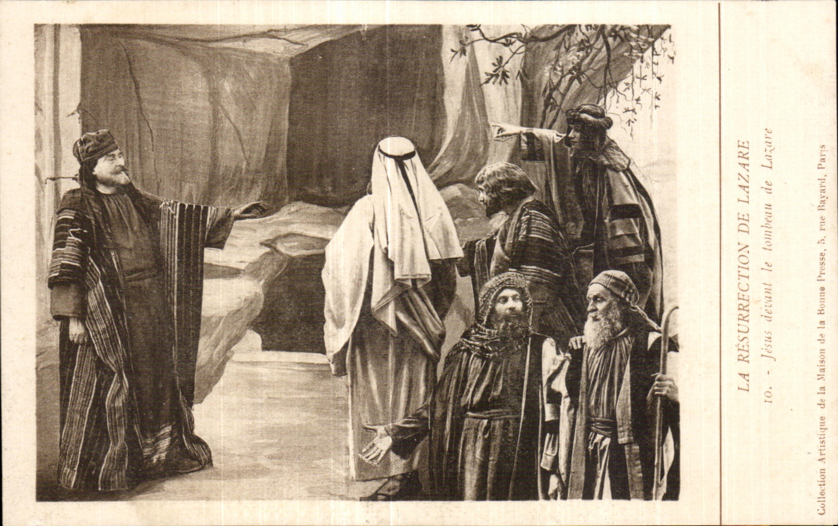 CPA La Resurrection De Lazare Jesus devant le tombeau de Lazare