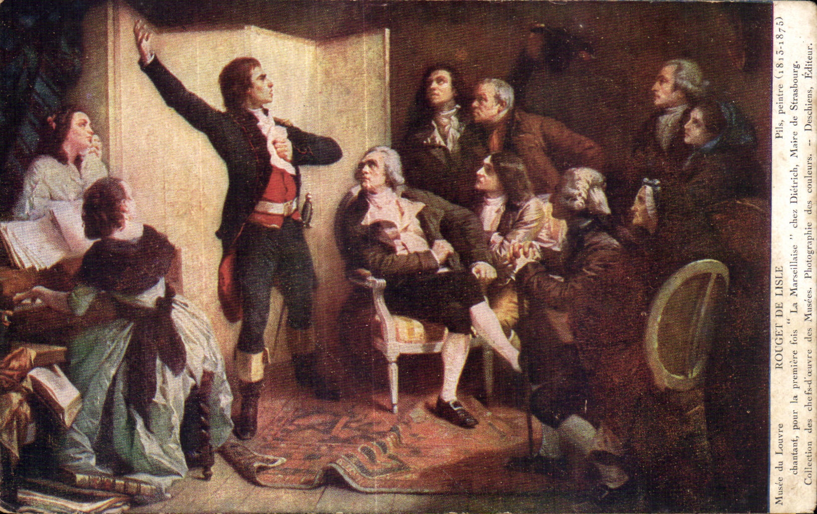 CPA Muvee de Louvre Rouget De Lisle Revolution Francaise 1789 Musee du Lovre Paris La Marseillaise