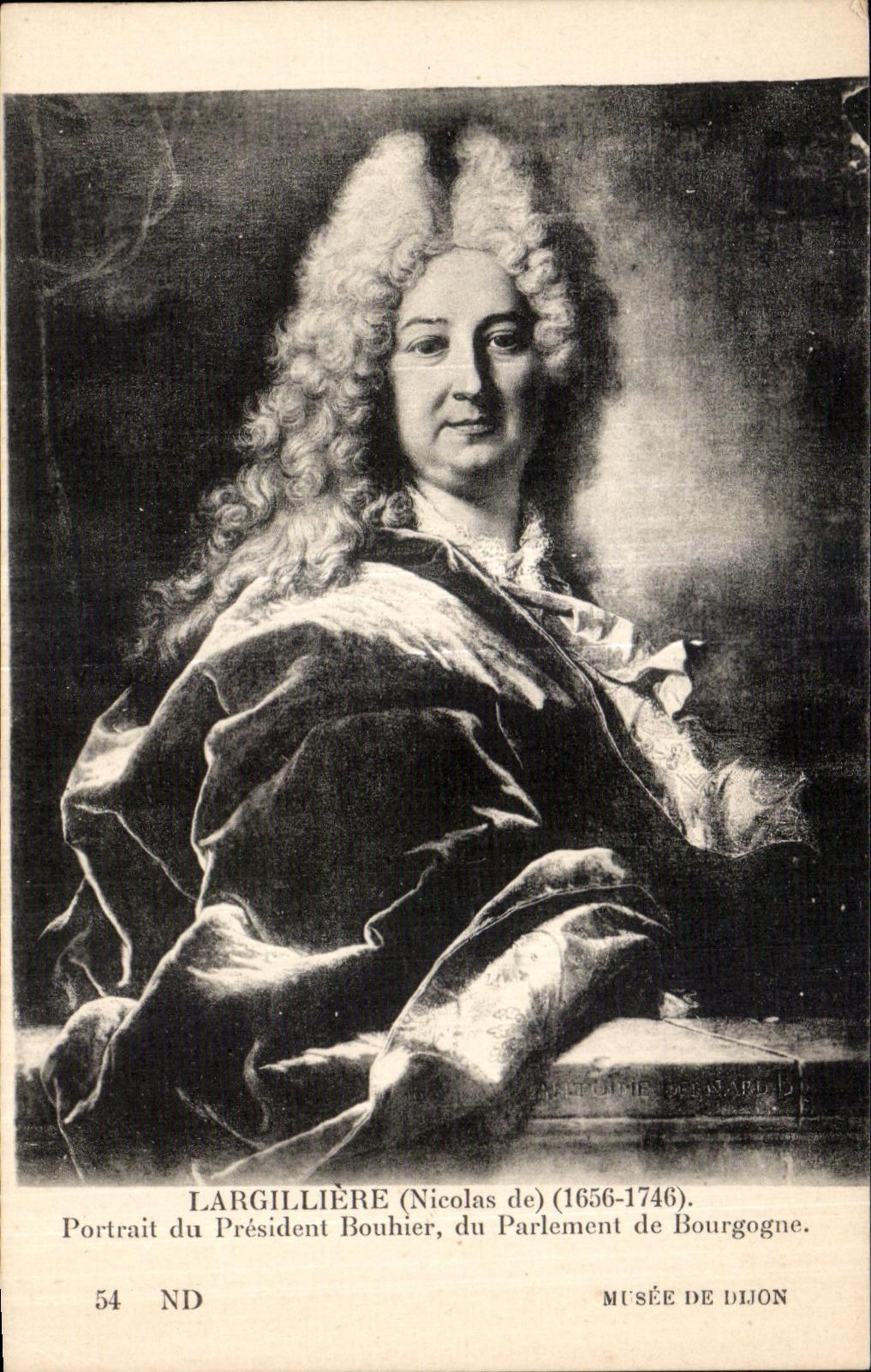 CPA Largilliere Nicolas de 1656-1746 Portrait du President du Parlement de Bourgogue