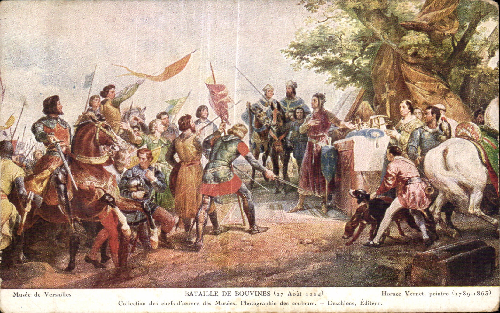 CPA Bataille De Rouvines 27 Aout 1214 Militaria 