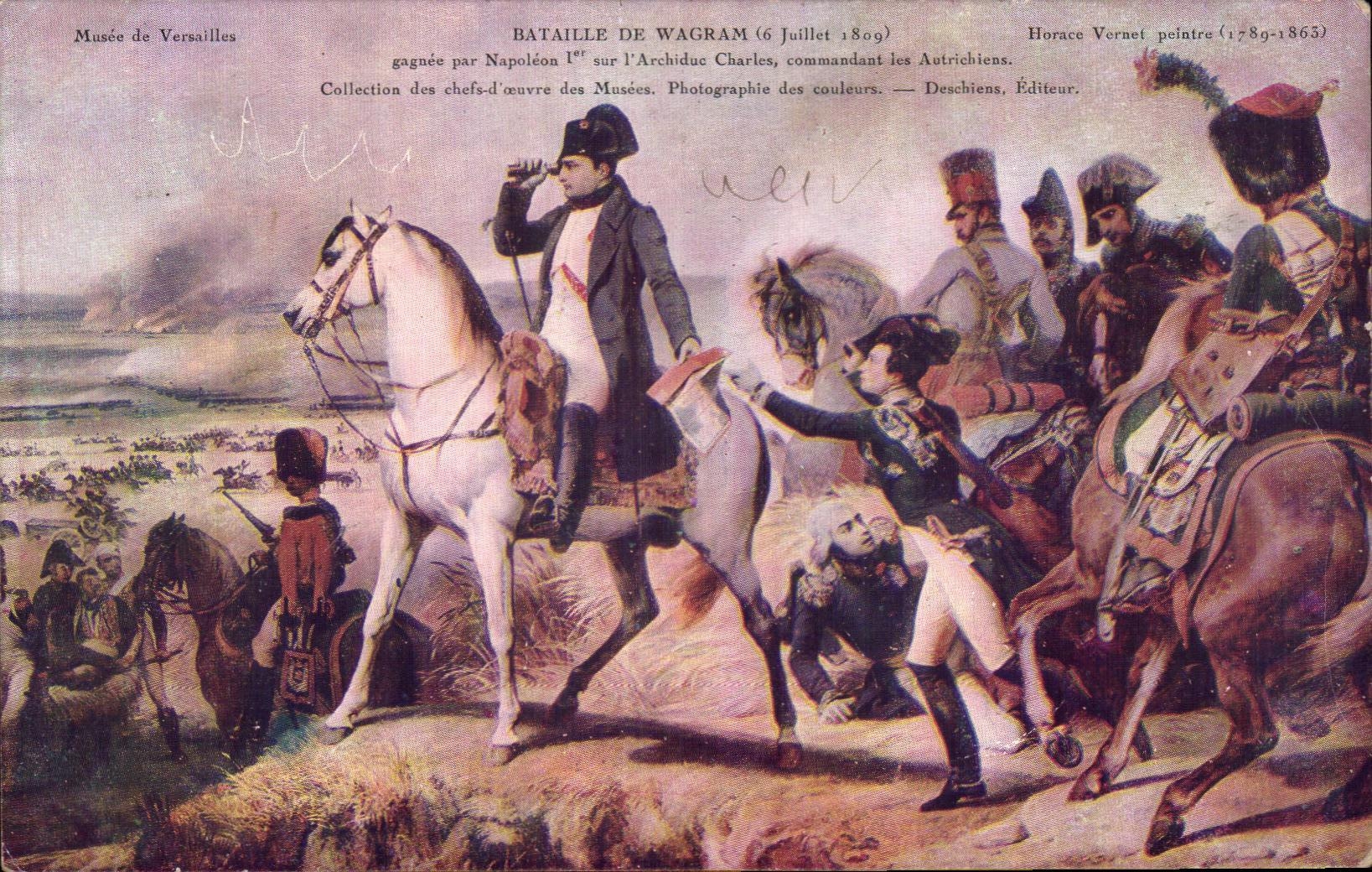 CPA Battles of Wagram Napoleon Militaria July 6th 1809