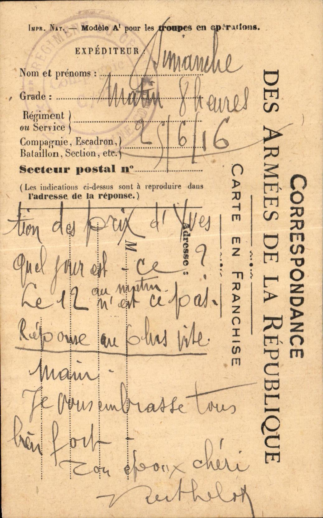 Military chart of Frankness