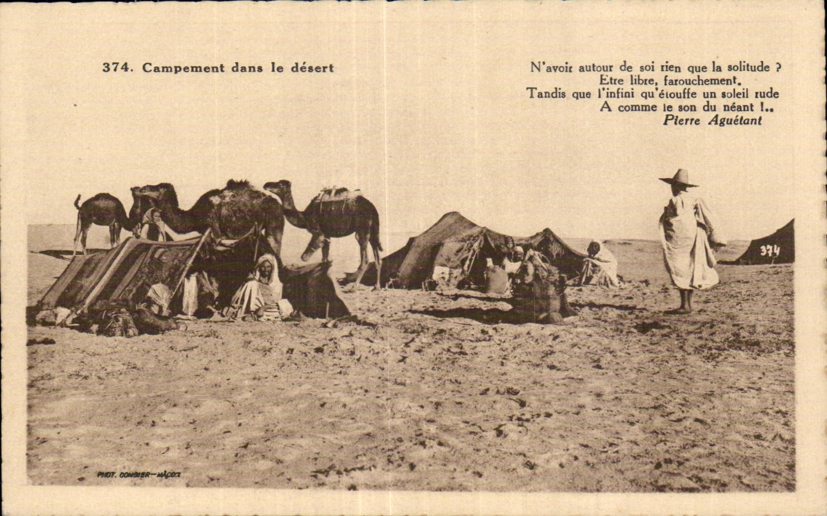 CPA Argelia que acampa en el IE abandonado