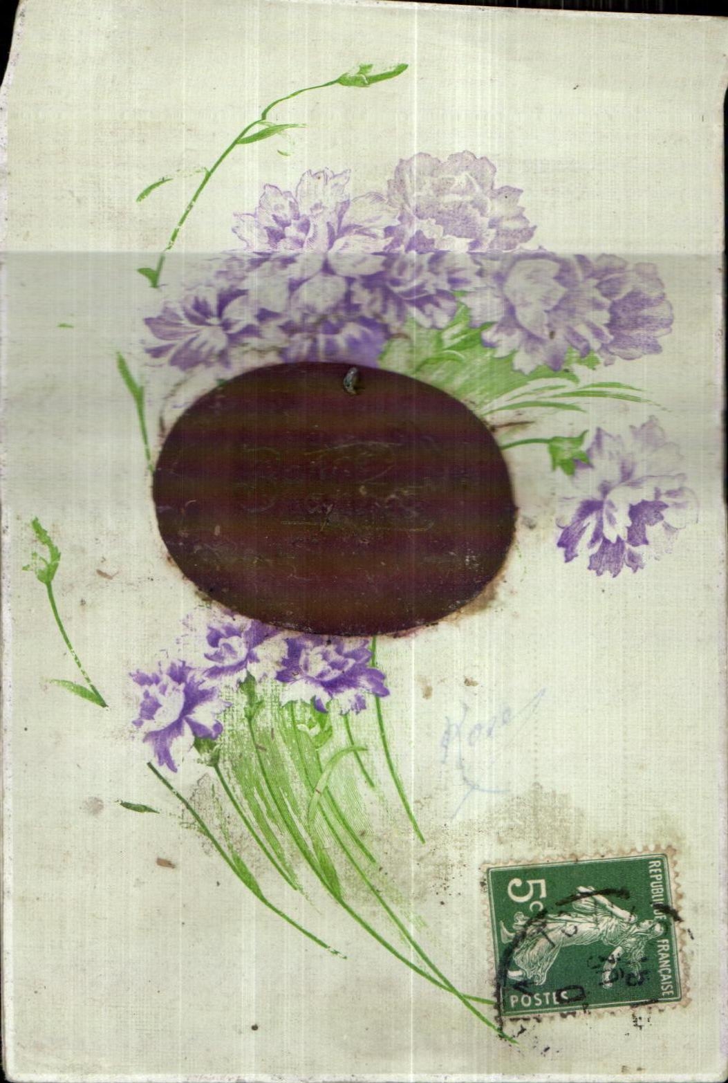 CPA Fantaisie Fleurs Bonne annee