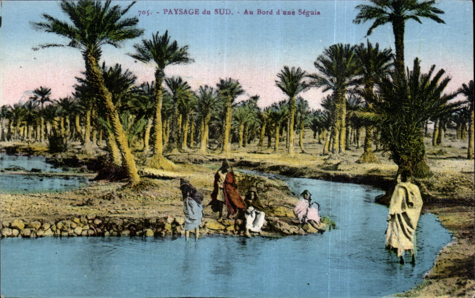 Paisaje de CPA Argelia del sur en el borde Seguis