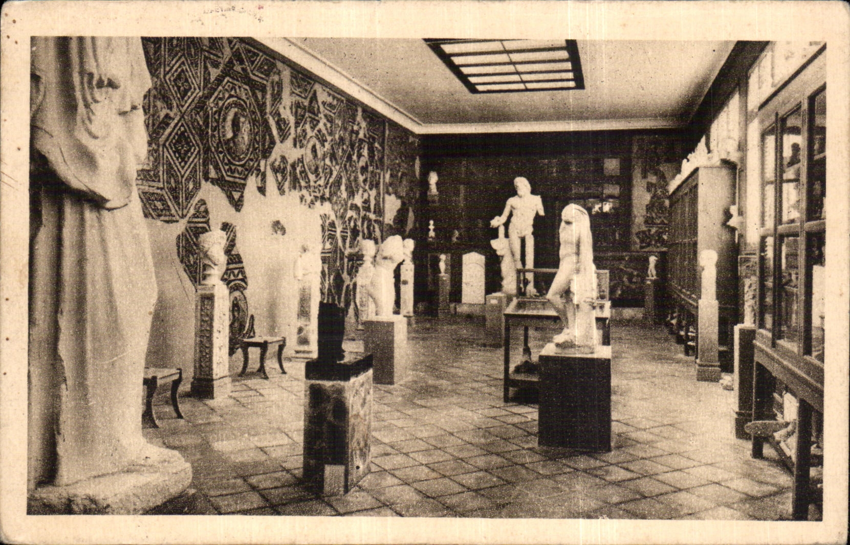 CPA Algeria Interior of the Museum of Cherchell