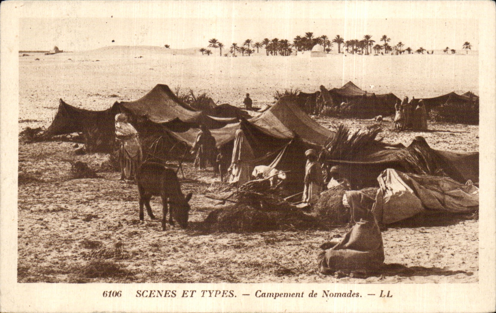 Campo de CPA Argelia de nomadas