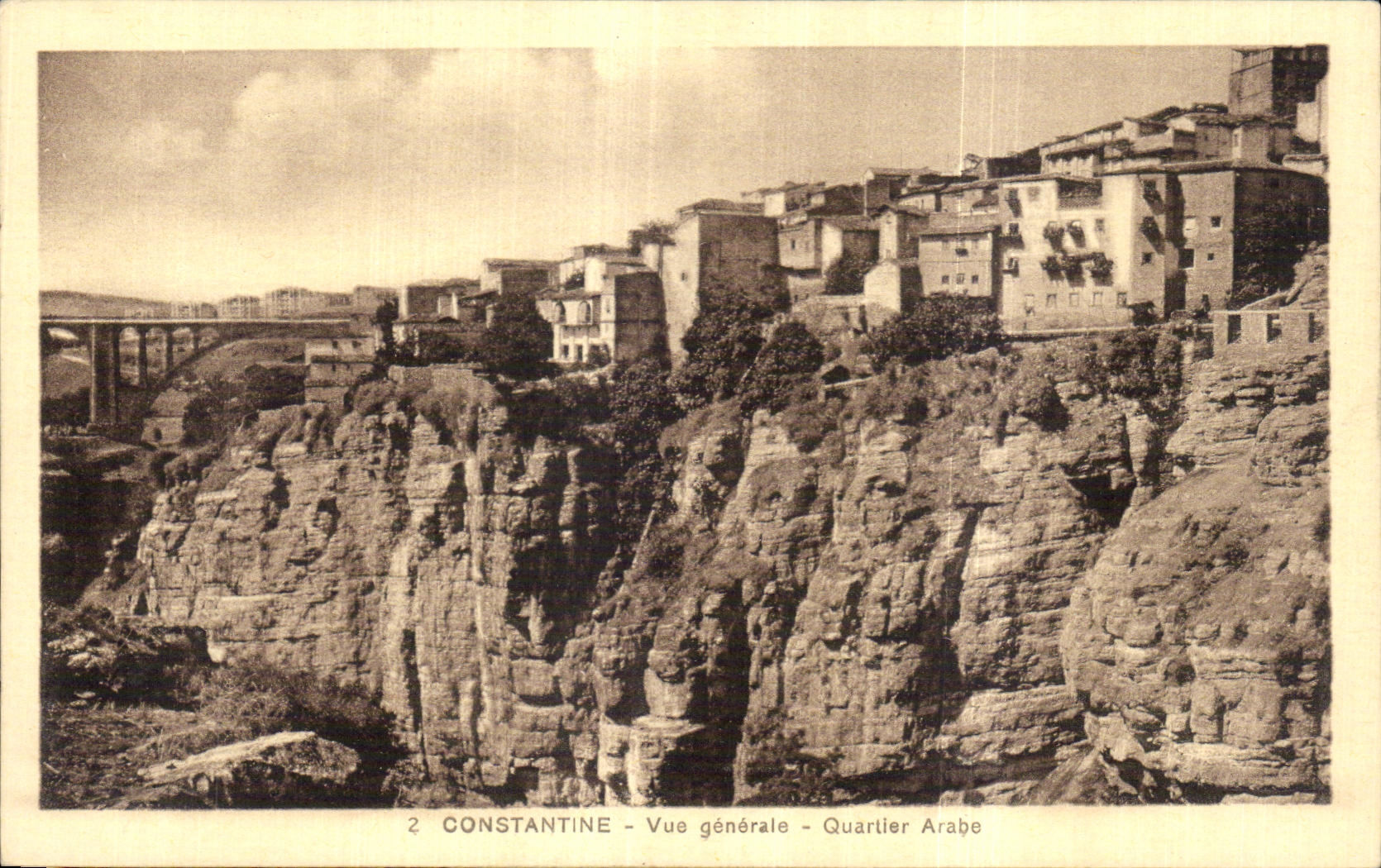 Arabe de Quatier de la opinion de CPA Argelia Constantina