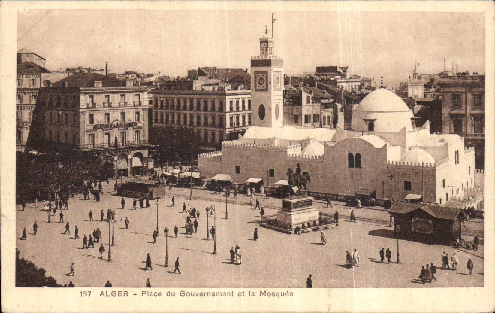 CPA Algerie Argel coloca el gobierno y la mezquita