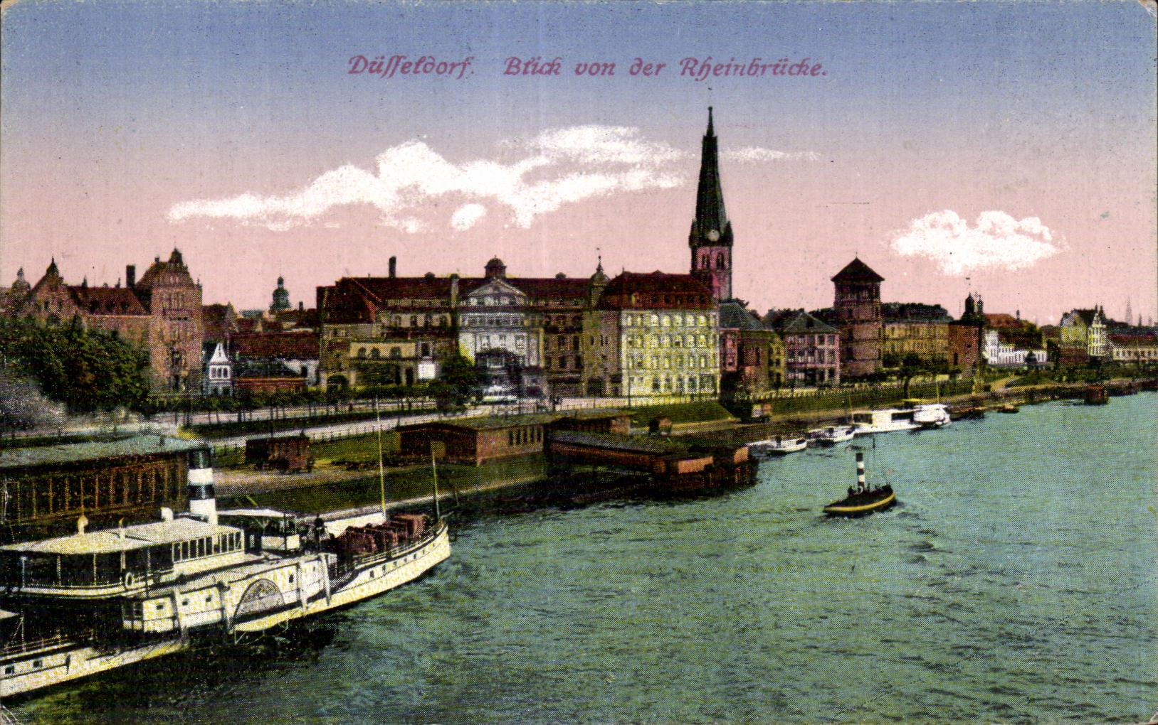 CPA Dussetoorf Brich Von der Rheintiche