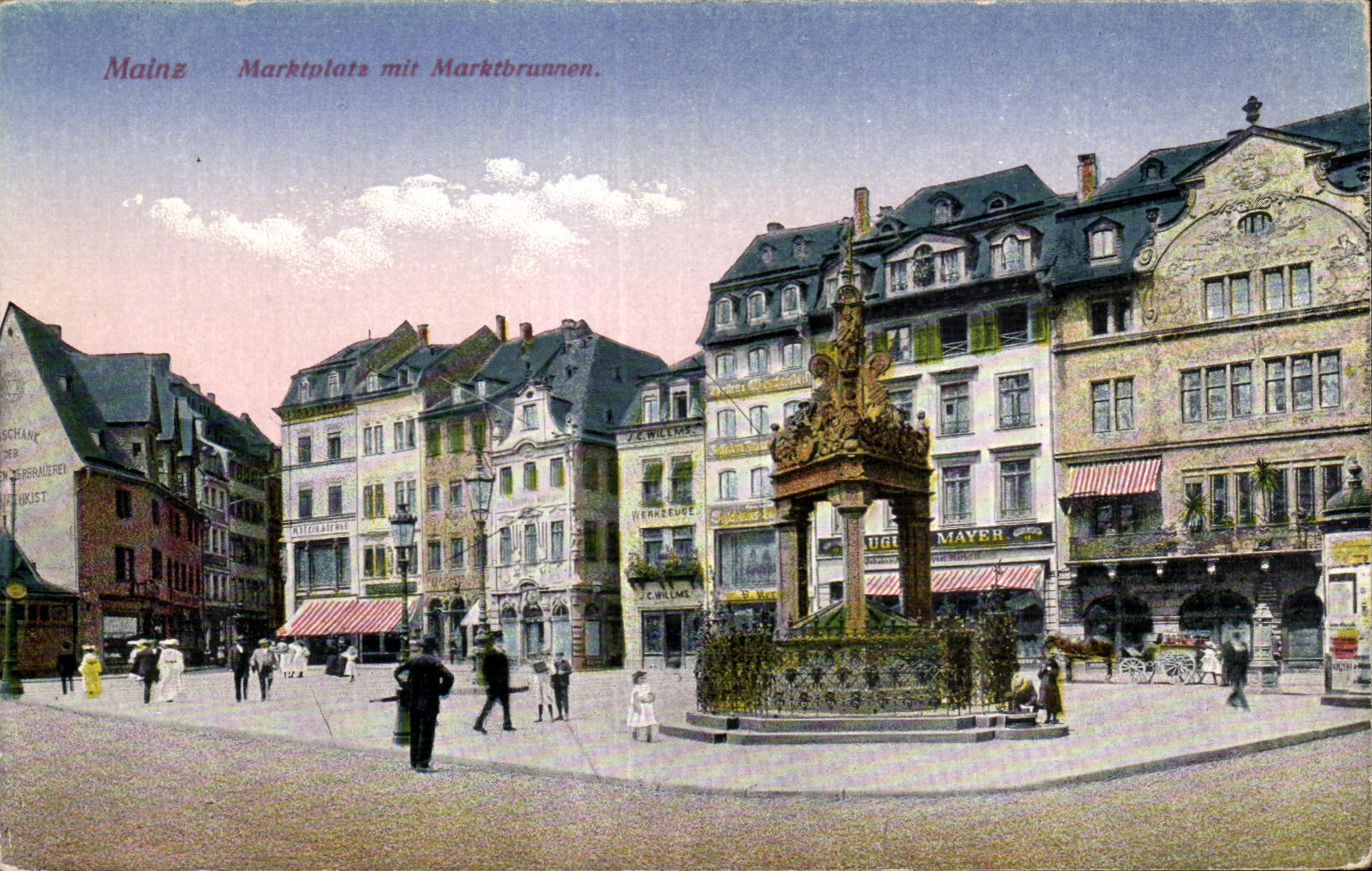 CPA Maguncia Marktptats puso Marktbrunnen