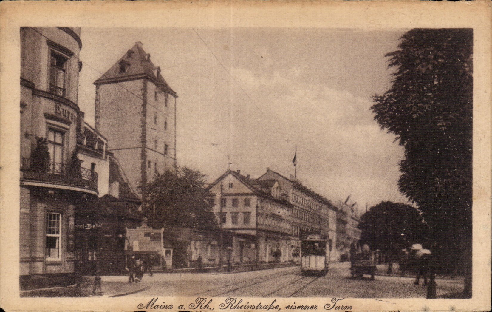 CPA Mainz a Rh Rheinstrasse eisetnez Turm