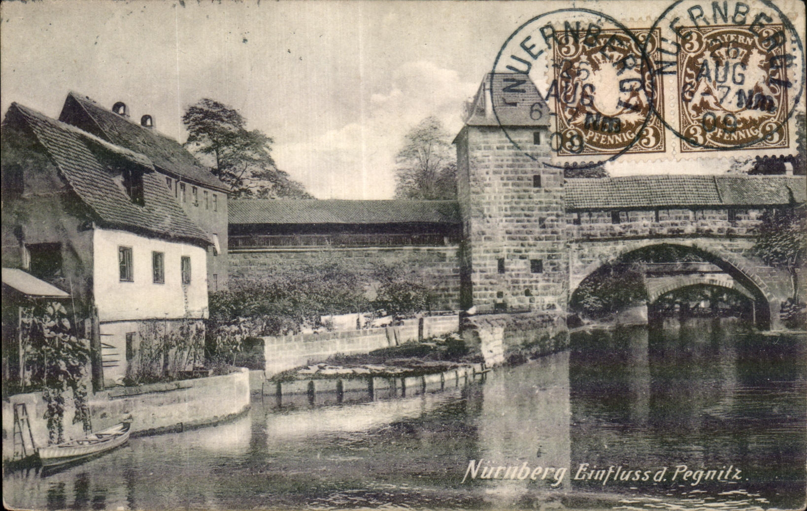 CPA Nurnberg Einfluss d Pegnitz