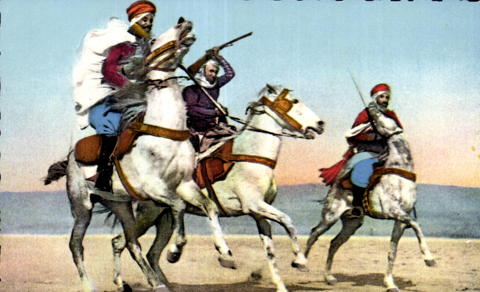 Escenas de CPA Argelia y fantasia estAndar de la Africa del Norte