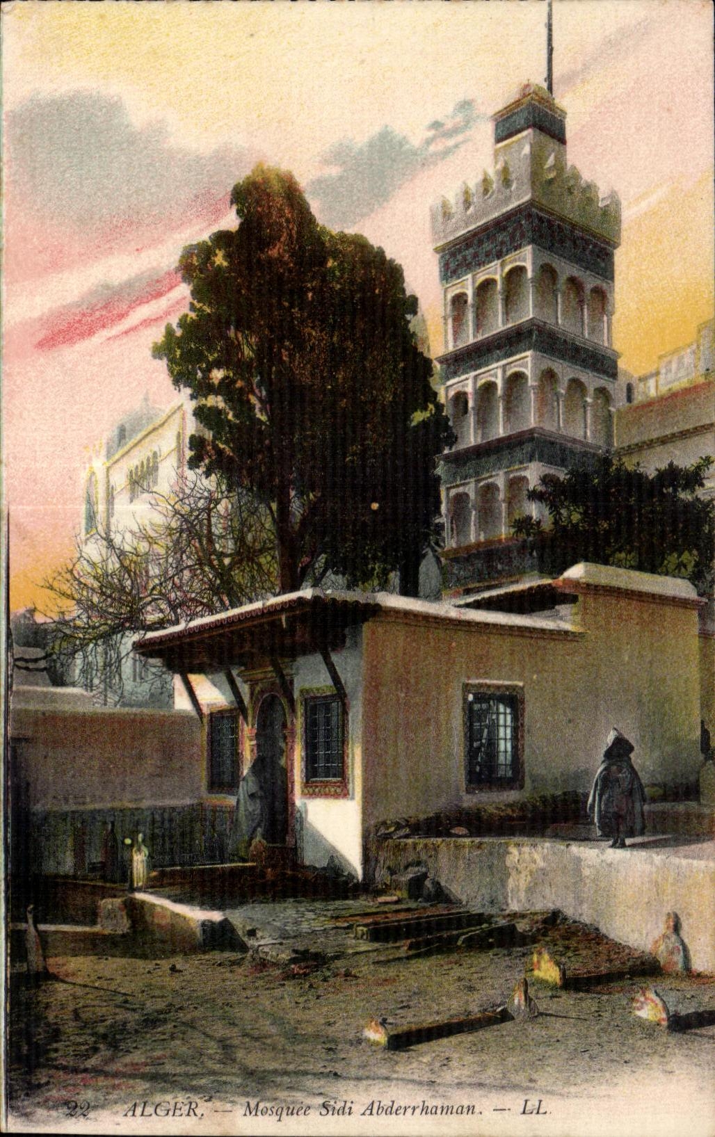 Mezquita Sidi Abderrhaman de CPA Argelia Argel