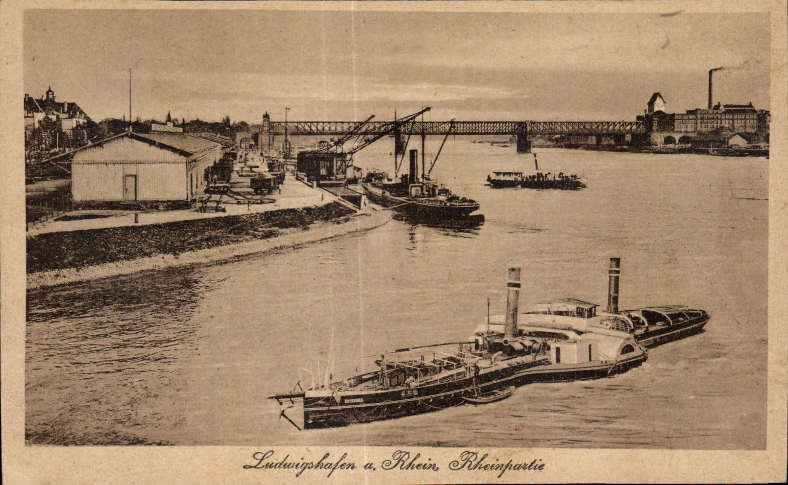 CPA Rhelnfscher Kanst Postkarten Vorlag Hepp Mannheim Bateaux