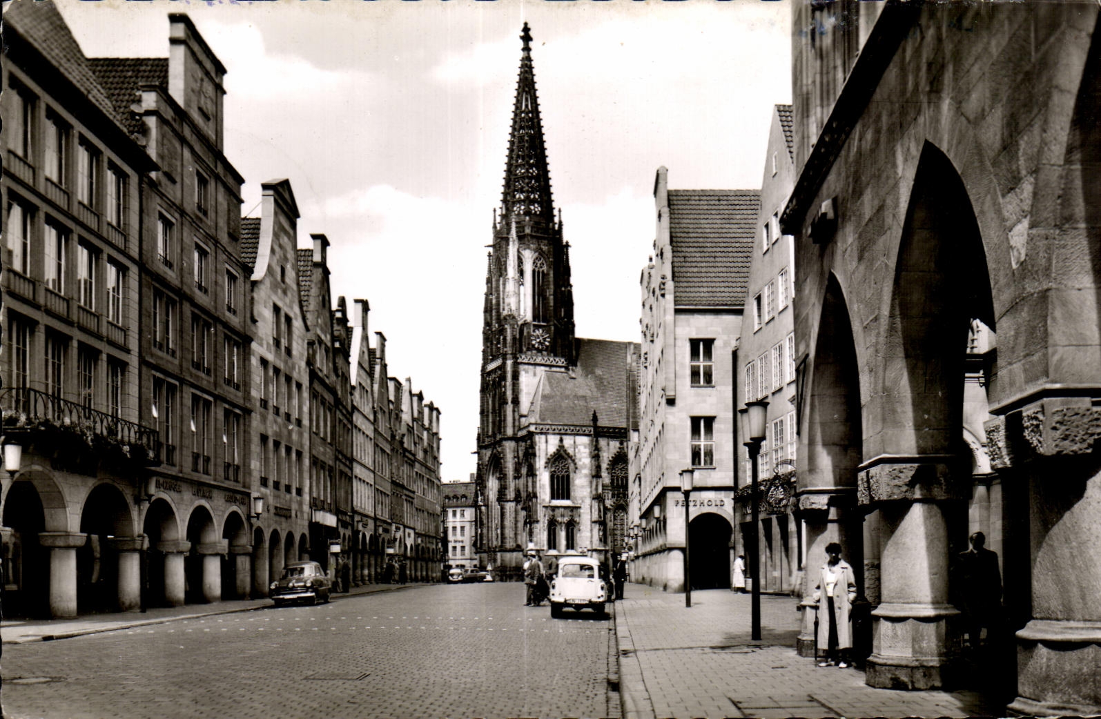 CPA Munster (Weslf) Principolmarke and Lambertikirche