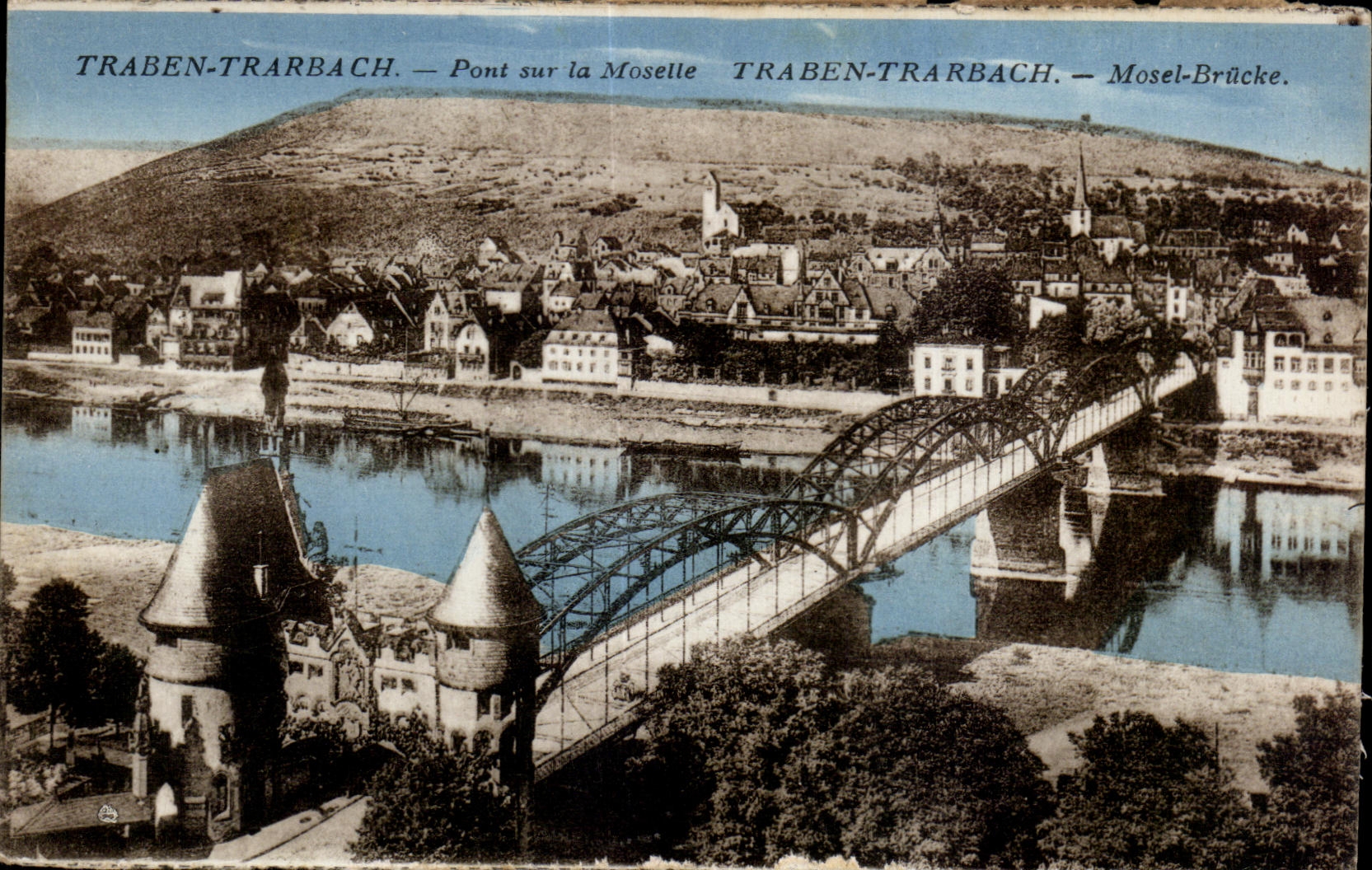 CPA Traben Trarbach Bridge on the Moselle