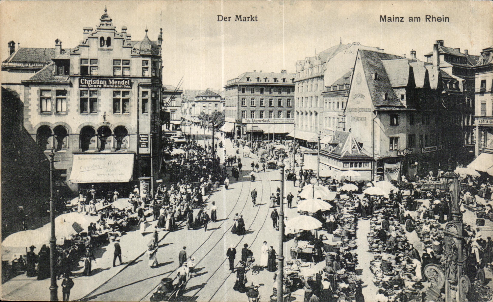 CPA Der Markt Mainz am Rhein