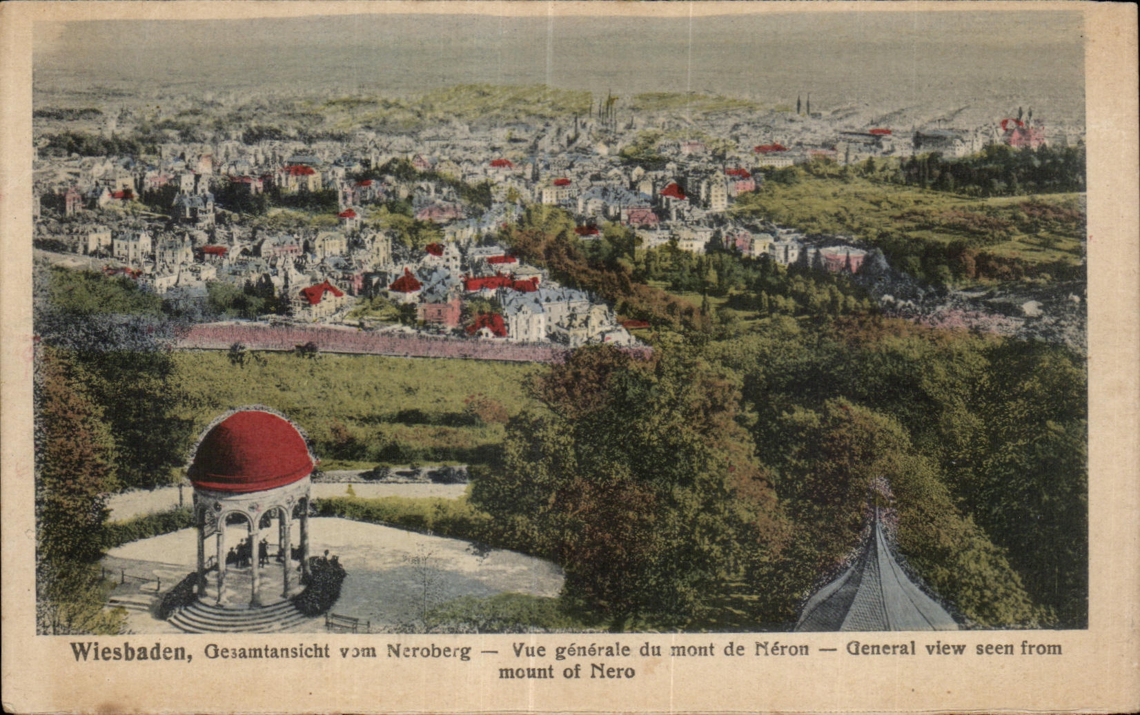 CPA Wiesbaden Gesamtansicht vom Neroberg View of the mount of Neron