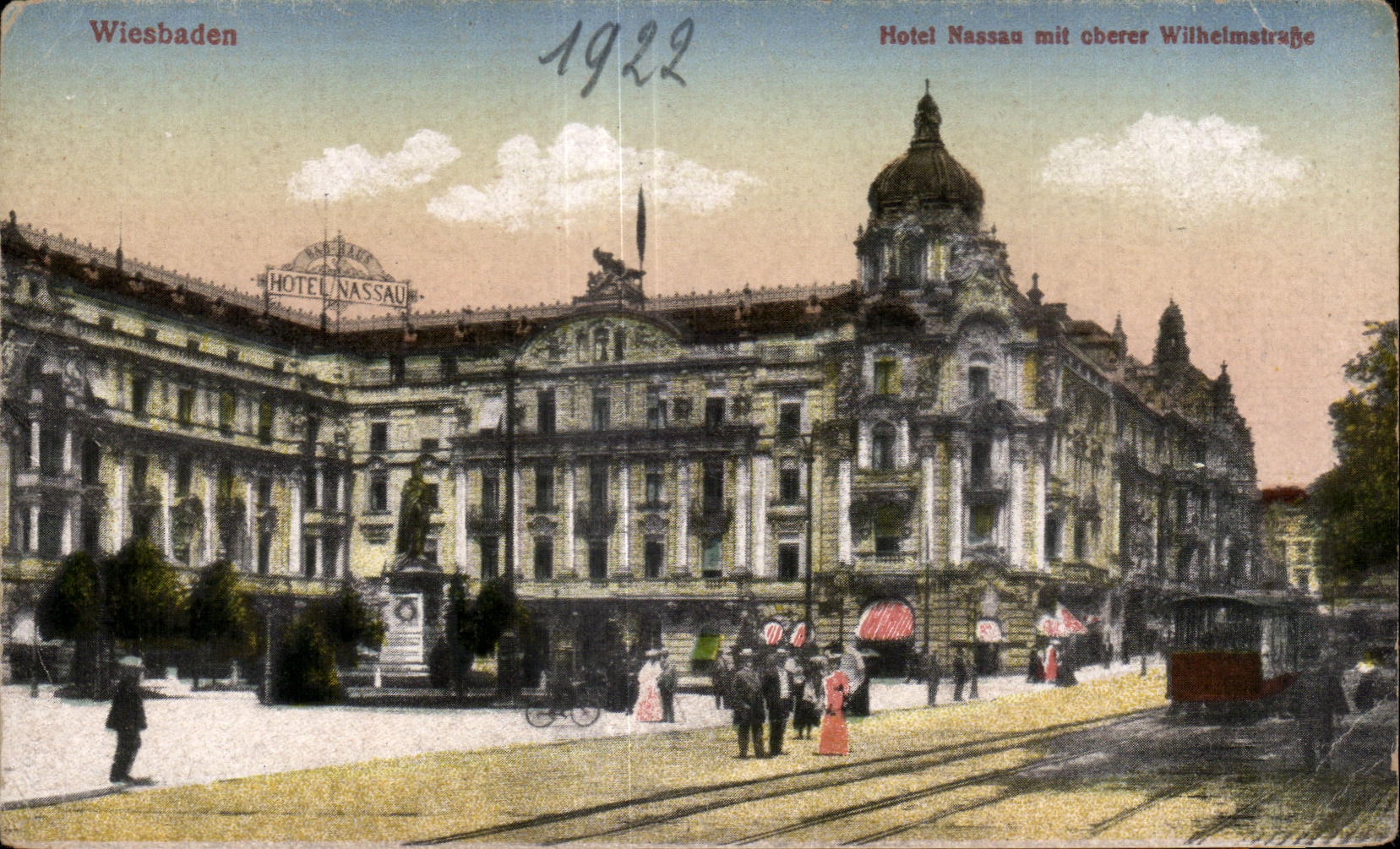 CPA Wiesbade Hotel Nassau put oberer Wilhetmstra