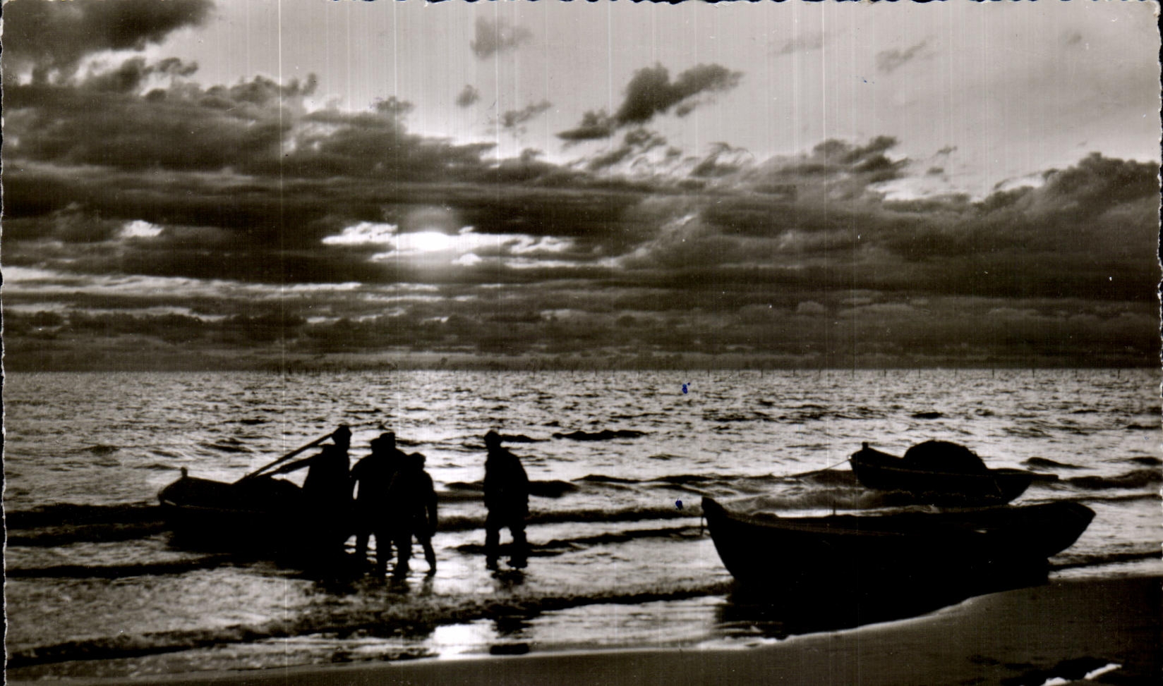 CPA Ostseeheilbad Niendorf Morgenstimmung year der Ostsee Boat