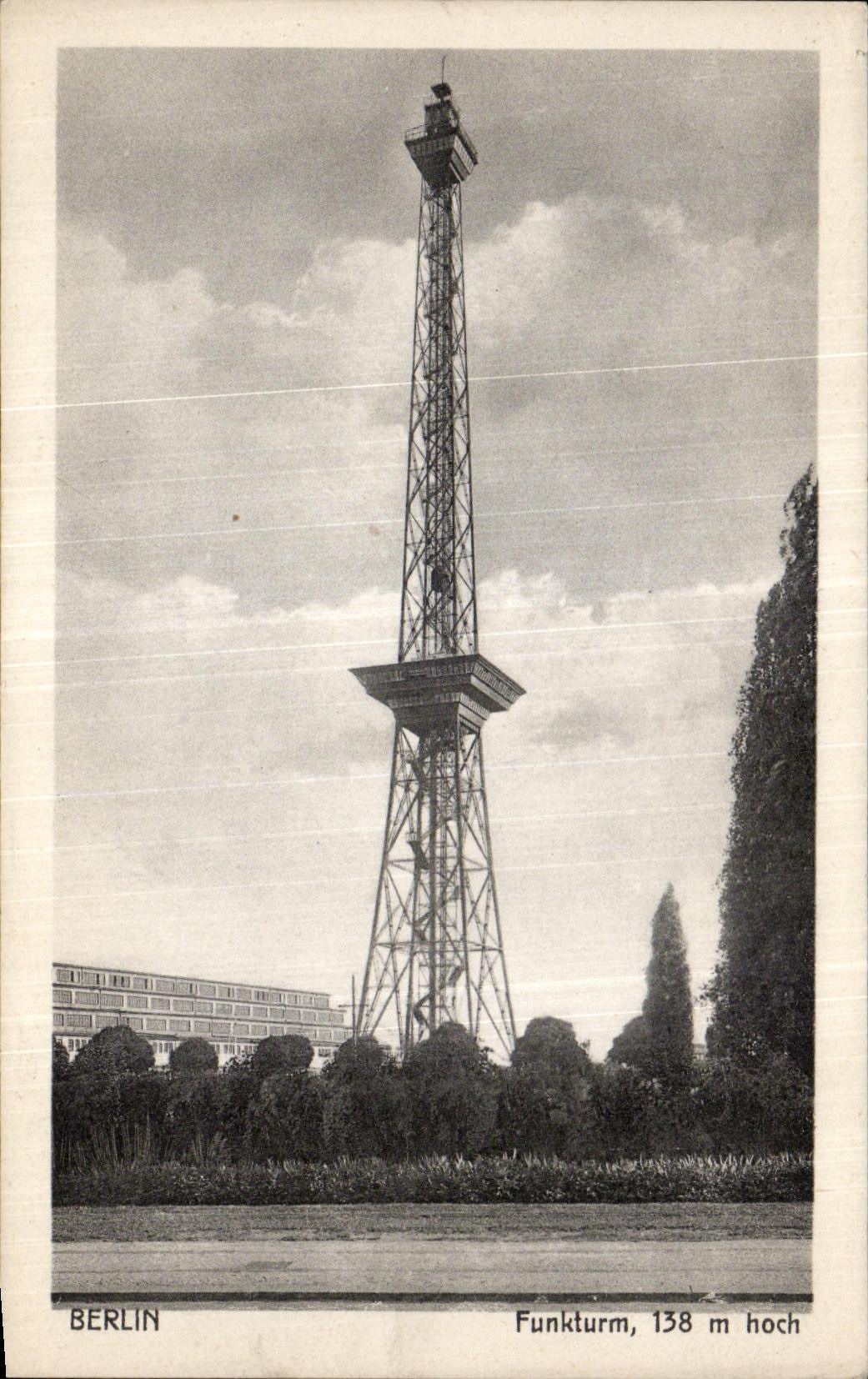 CPA Berlin Funkturn 138m hoch