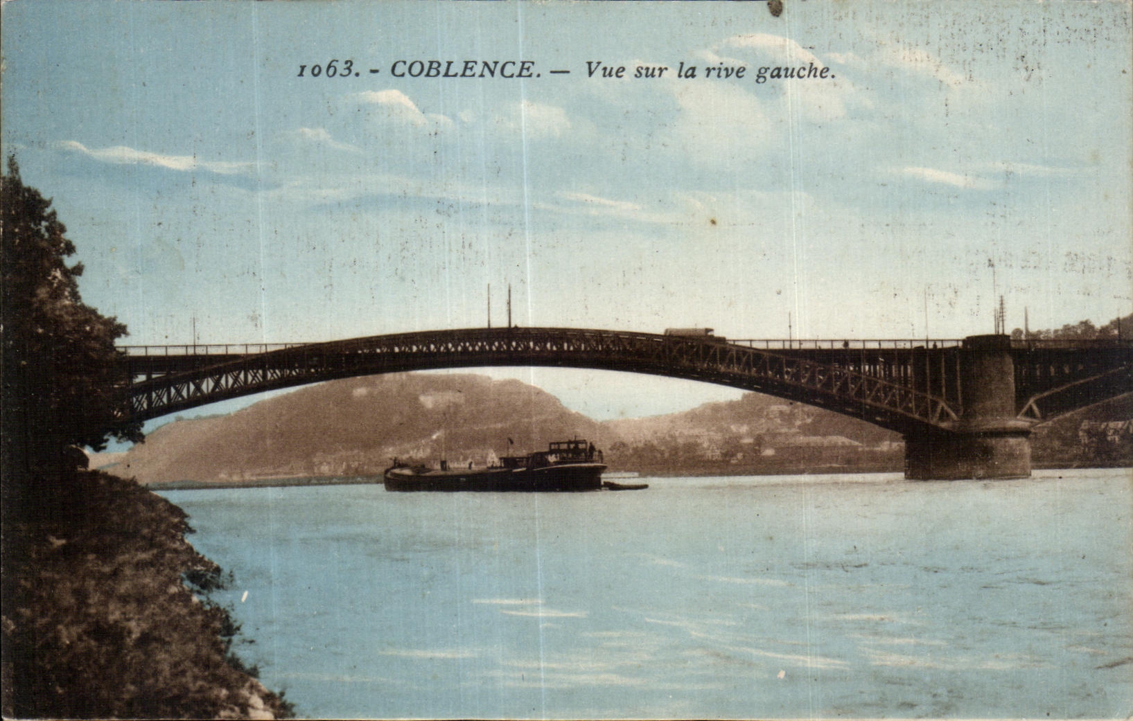 CPA Coblence Vue sur la rive gauche