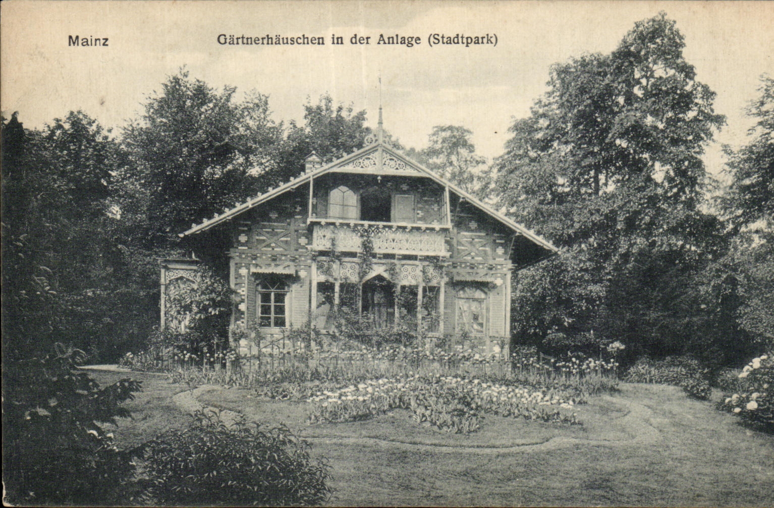 CPA Mainz Gartnerhauschen in der Anlage (Stadtpark)