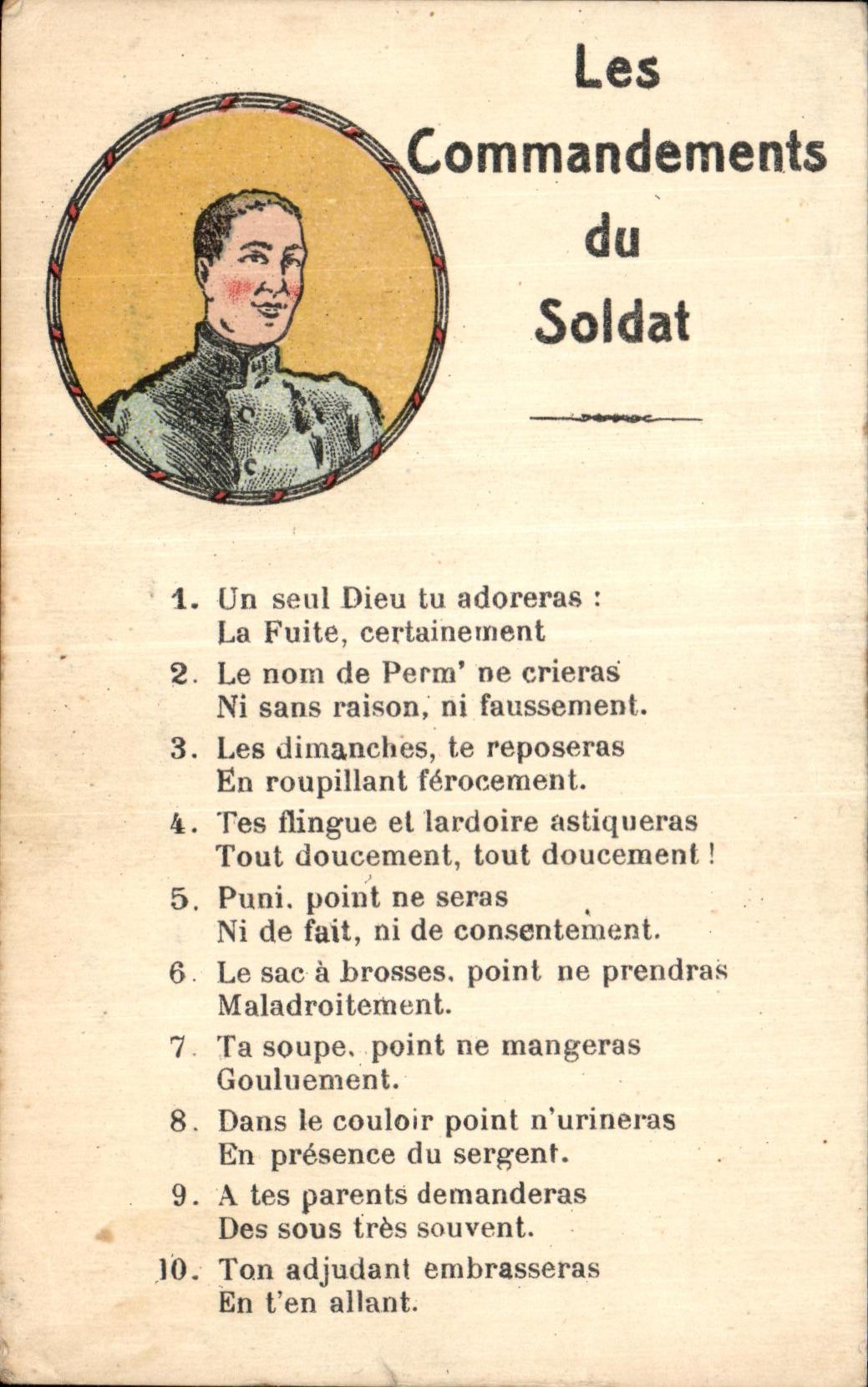 CPA Militaria Fantasy commands of the soldier