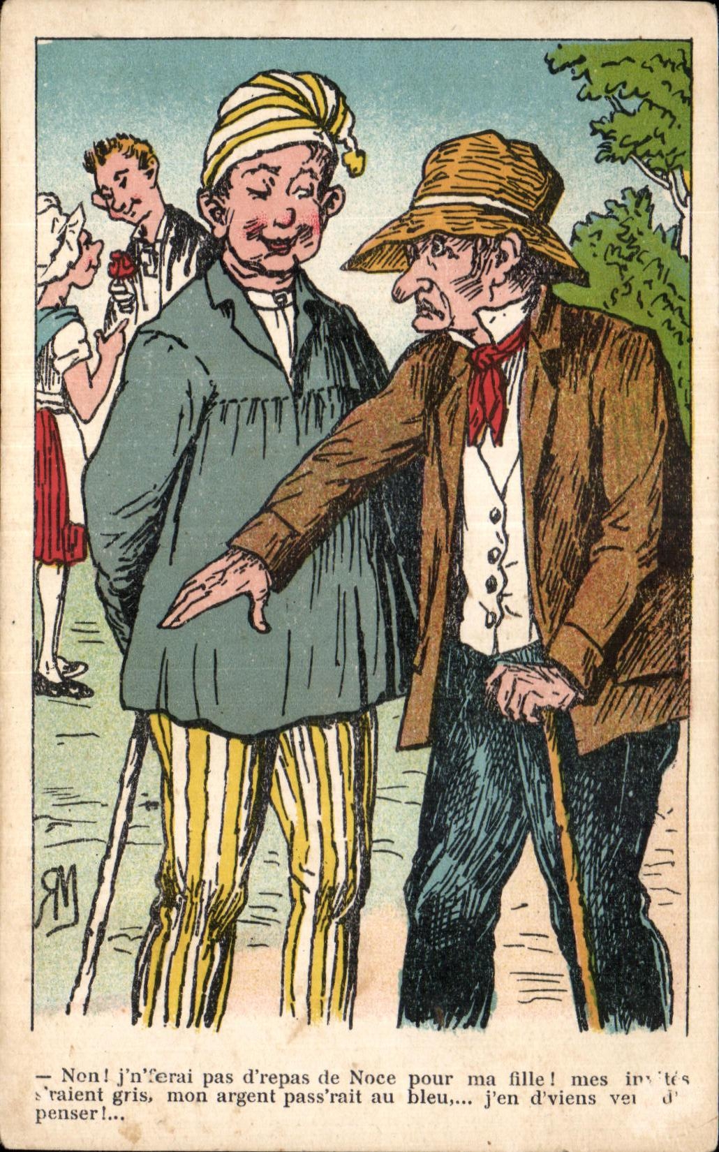 Peasant CPA Fantasy the wedding Illustrator