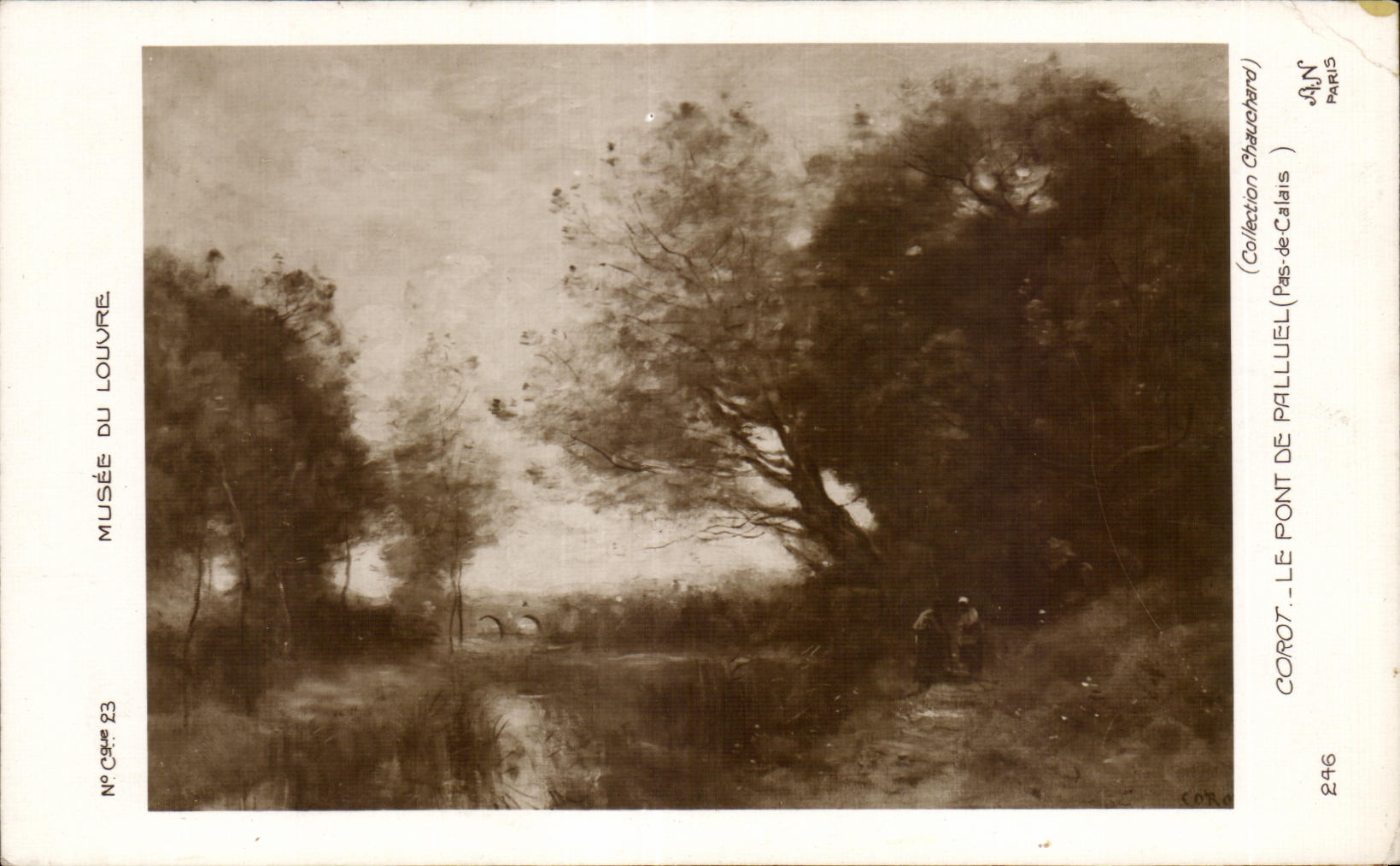 CPA Corot Le pont de Palluel Pas de Calais 