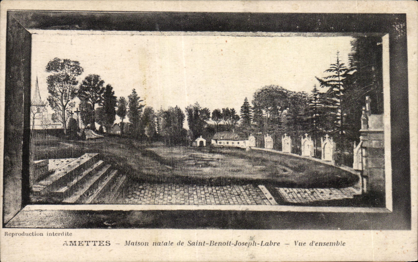 CPA Amettes native House of Saint Benoit Joseph Labre Seen together