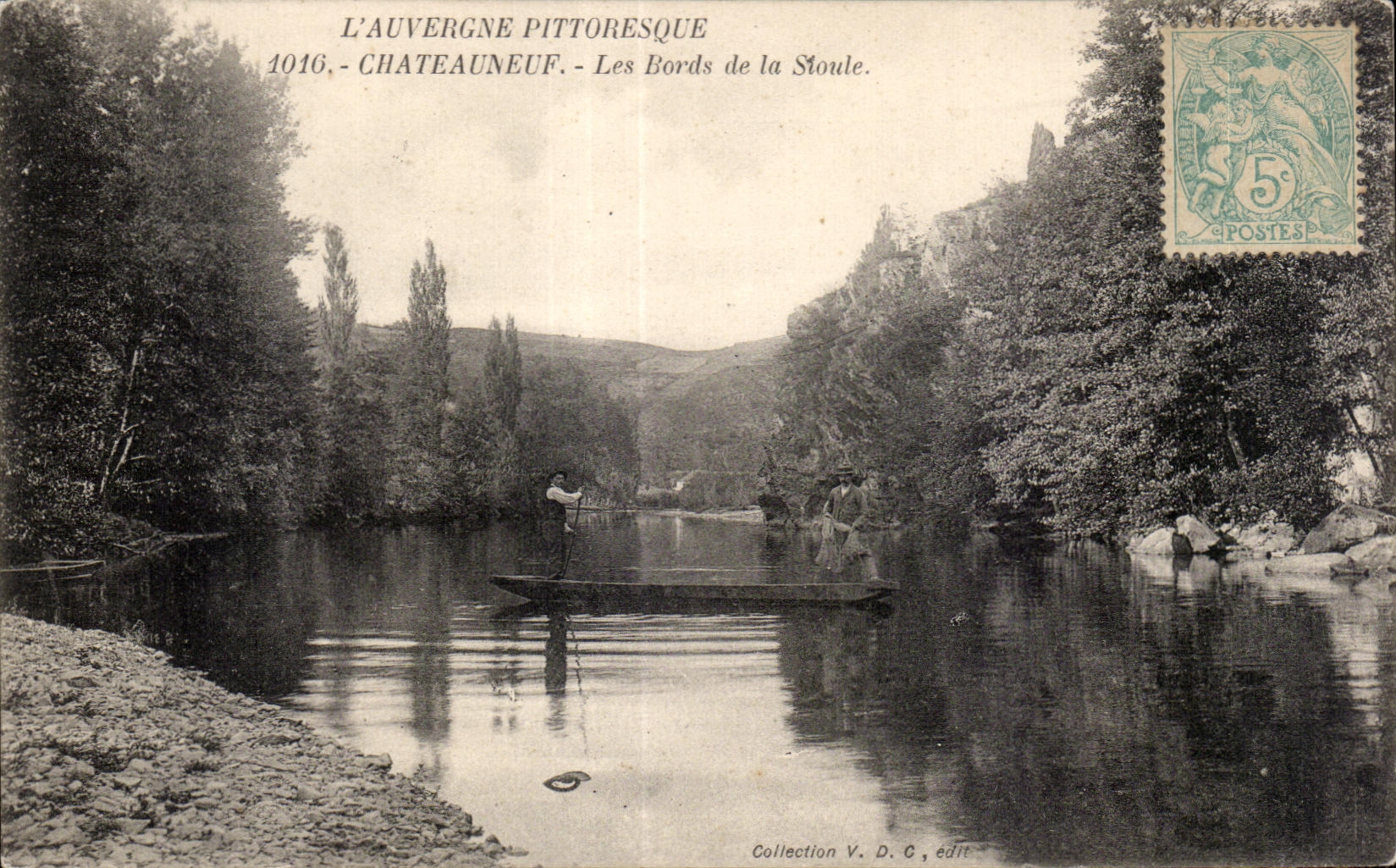 CPA Auvergne Picturesque Chateauneuf Edges of Stoule