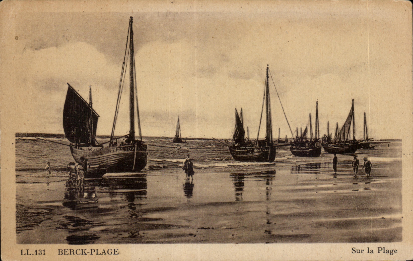 CPA Berck Beach on the Beach Boat