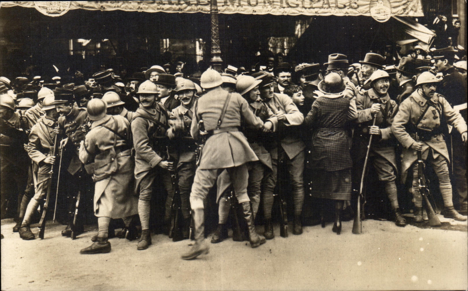 CPA Festivals Of the Victoire July Service Order difficult Militaria July 14th 1919