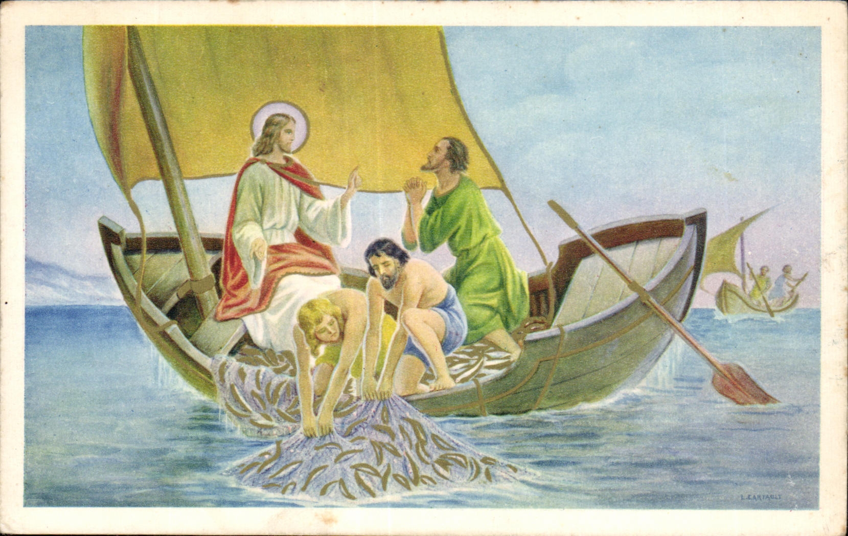CPA Religion christ pecheurs 