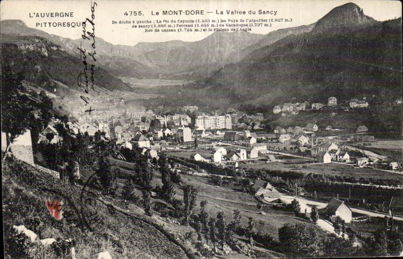 CPA the Mount Gilds the valley of Sancy