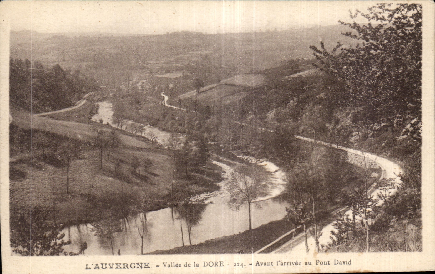 CPA Vallee of Gilds Before arrived at the David bridge